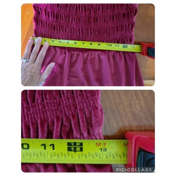 Milkmaid Velvet‎ Regency Smocked Dress XS Pink Romantic Fairy Lauren Conrad - Picture 10 of 12